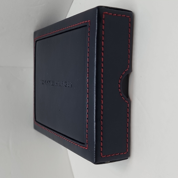 TOMMY HILFIGER, MENS WALLET DOUBLE FOLD, DARK BROWN,GENUINE LEATHER, BROWN COLOR - Picture 10 of 10